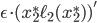 \epsilon \cdot (x_2^*\ell_2(x_2^*))'