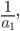 \frac{1}{a_1},