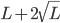 L + 2\sqrt{L}