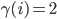 \gamma(i) = 2