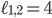 \ell_{1,2} = 4