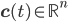 {\bf c}(t) \in \mathbb{R}^{n}