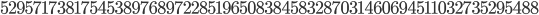 52957173817545389768972285196508384583287031460694511032735295488