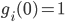 g_i(0) = 1