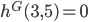 h^G(3, 5) = 0