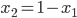 x_2=1-x_1