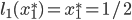 l_1(x^*_1)=x^*_1=1/2