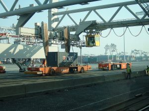 Rotterdam - Europe Container Terminals, terminal Maasvlakte, taken from Wikipedia, by user Quistnix, 2003